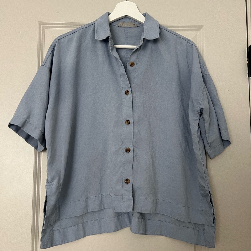 XXS Blue Everlane Button Down Top